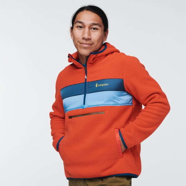 Red Hot Cotopaxi Teca Fleece Jack Met Halve Rits En Gerecyclede Herencollecties