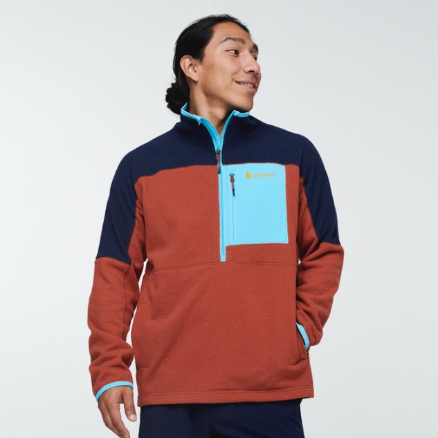 Origineel Abrazo Fleece Jack Met Halve Rits Heren Cotopaxi Maritime-spice
