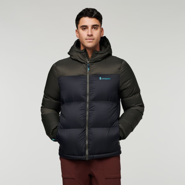 Solazo Donsjack Met Capuchon Heren Cotopaxi Merk Iron-black